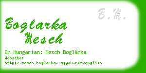 boglarka mesch business card